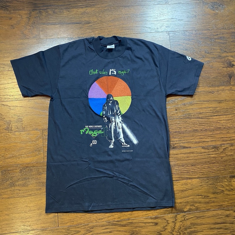 Mage II The Hero Defined Vintage T Shirt 80s Comic‎ Matt Wagner Black Large RARE